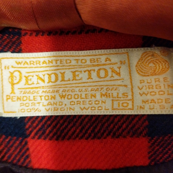 Pendleton women's size 10 vintage 1950s plaid 100% virgin wool Blazer jacket - Picture 5 of 6